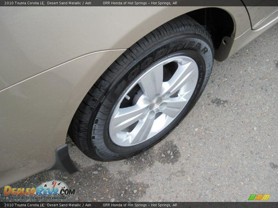 2010 Toyota Corolla LE Desert Sand Metallic / Ash Photo #11