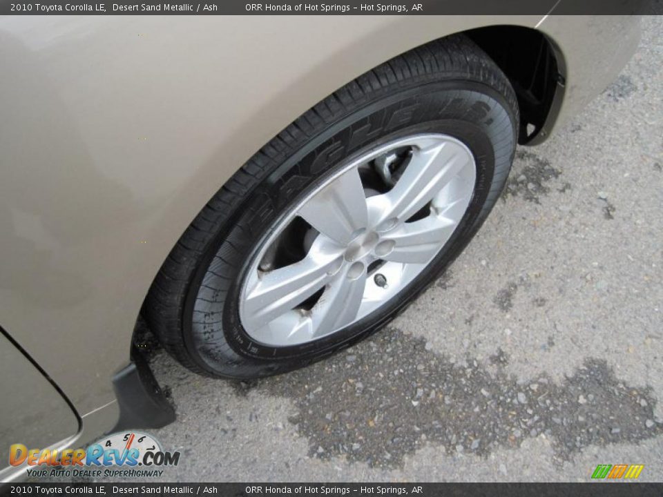 2010 Toyota Corolla LE Desert Sand Metallic / Ash Photo #12