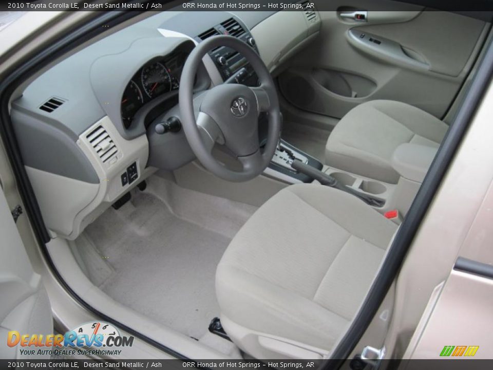 2010 Toyota Corolla LE Desert Sand Metallic / Ash Photo #13