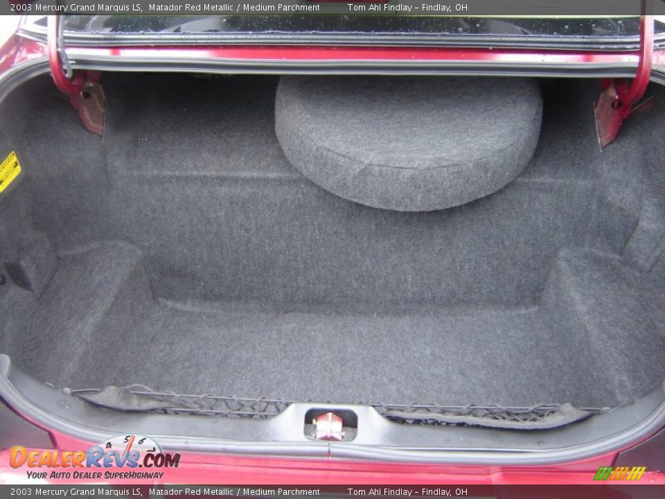 2003 Mercury Grand Marquis LS Matador Red Metallic / Medium Parchment Photo #13