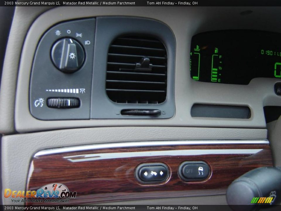 2003 Mercury Grand Marquis LS Matador Red Metallic / Medium Parchment Photo #17