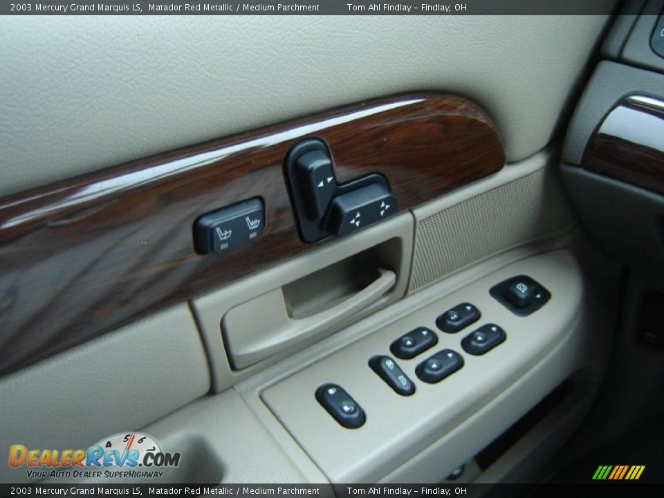 2003 Mercury Grand Marquis LS Matador Red Metallic / Medium Parchment Photo #20