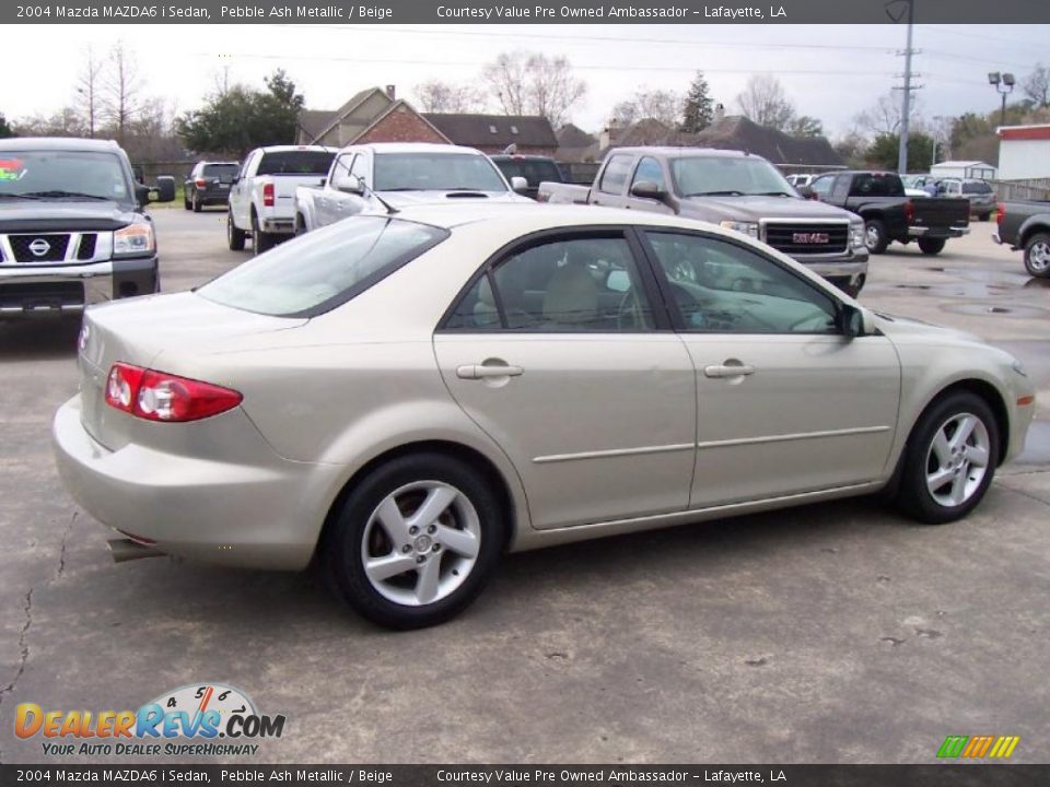 2004 Mazda MAZDA6 i Sedan Pebble Ash Metallic / Beige Photo #3