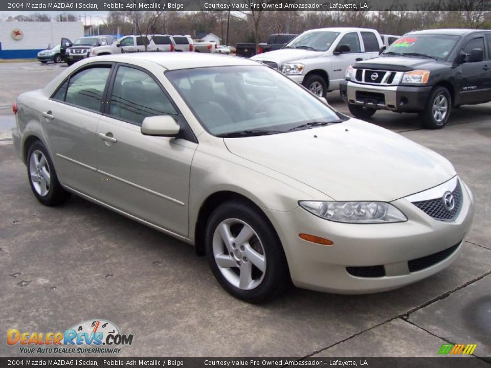 2004 Mazda MAZDA6 i Sedan Pebble Ash Metallic / Beige Photo #4