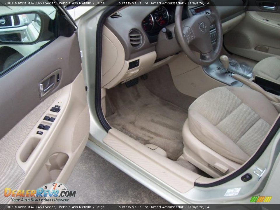 2004 Mazda MAZDA6 i Sedan Pebble Ash Metallic / Beige Photo #7