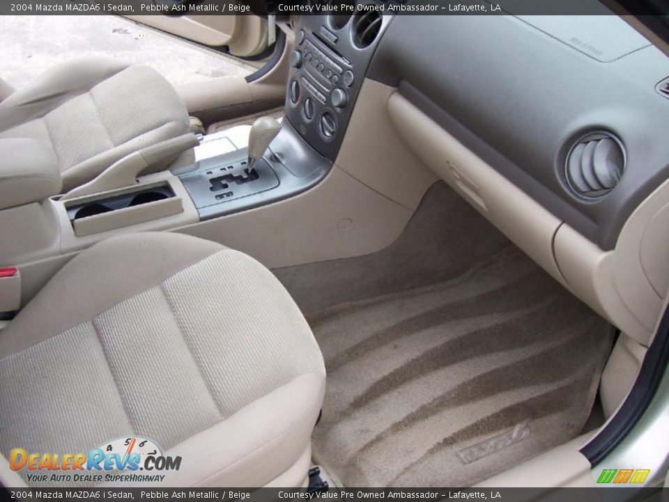 2004 Mazda MAZDA6 i Sedan Pebble Ash Metallic / Beige Photo #9