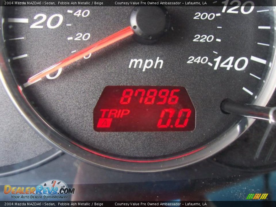 2004 Mazda MAZDA6 i Sedan Pebble Ash Metallic / Beige Photo #15