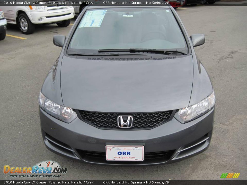 2010 Honda Civic LX Coupe Polished Metal Metallic / Gray Photo #2