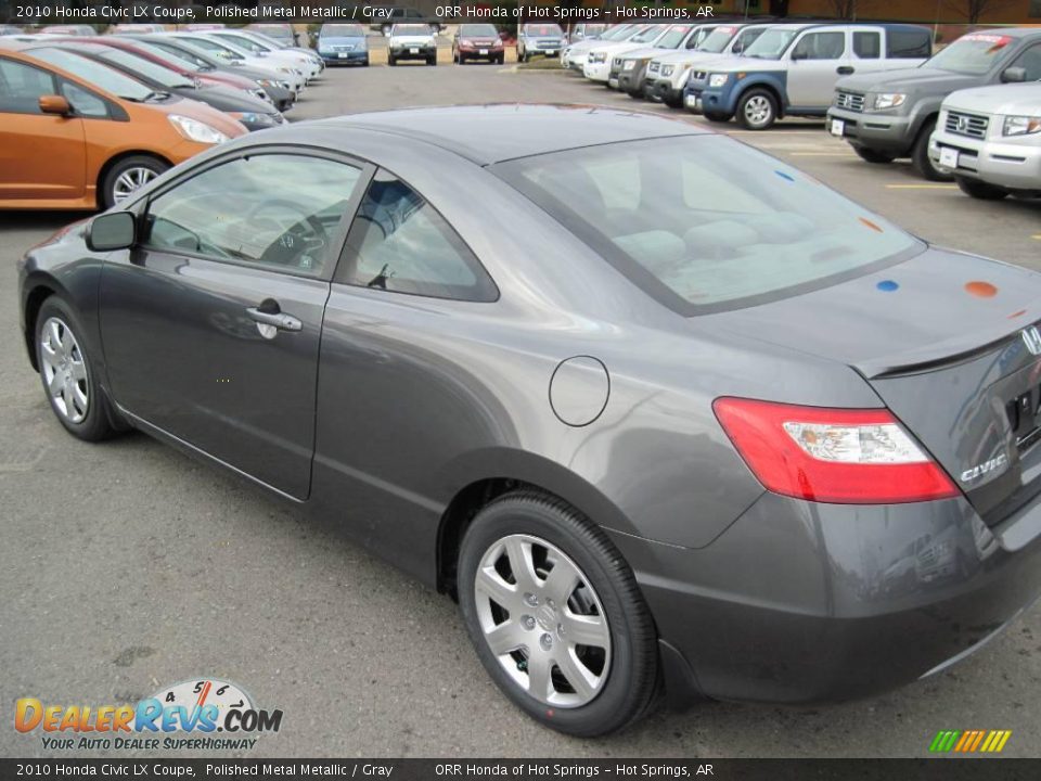 2010 Honda Civic LX Coupe Polished Metal Metallic / Gray Photo #3