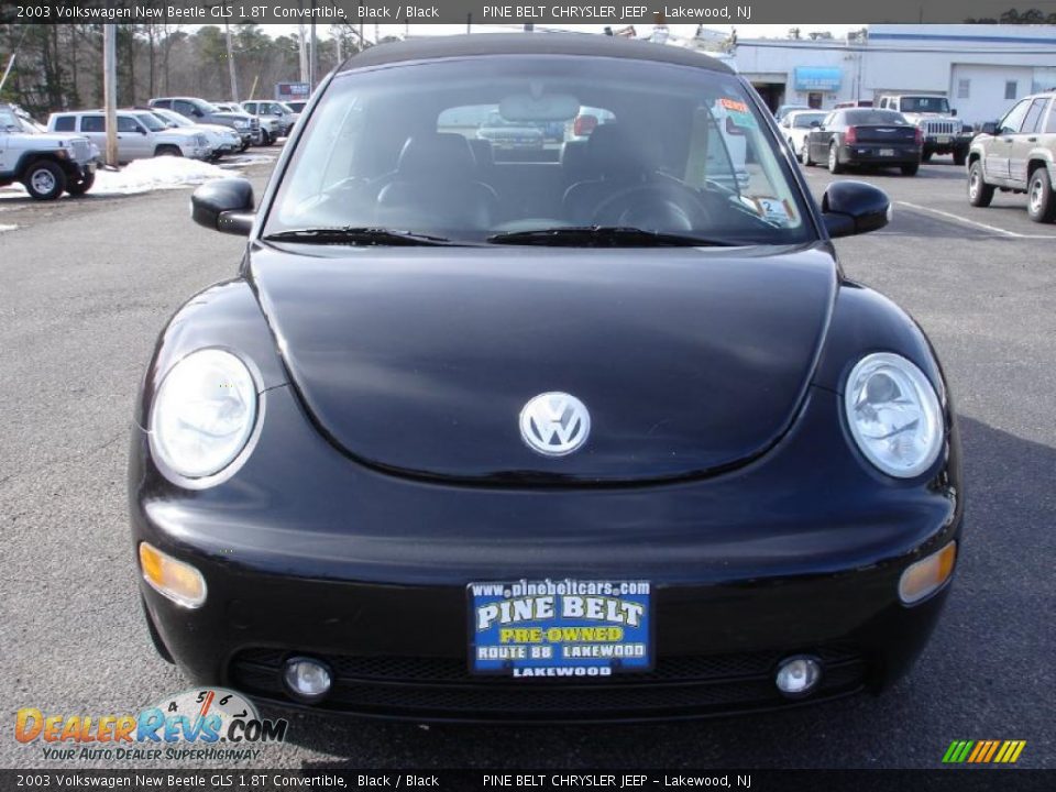 2003 Volkswagen New Beetle GLS 1.8T Convertible Black / Black Photo #2
