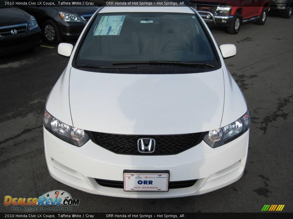 2010 Honda Civic LX Coupe Taffeta White / Gray Photo #2