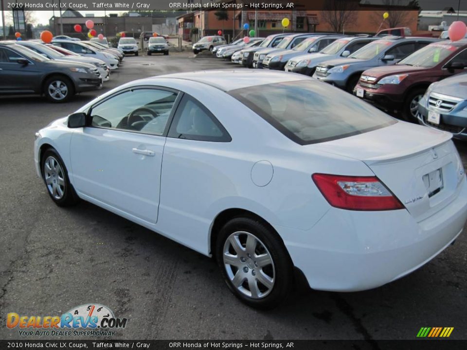 2010 Honda Civic LX Coupe Taffeta White / Gray Photo #3