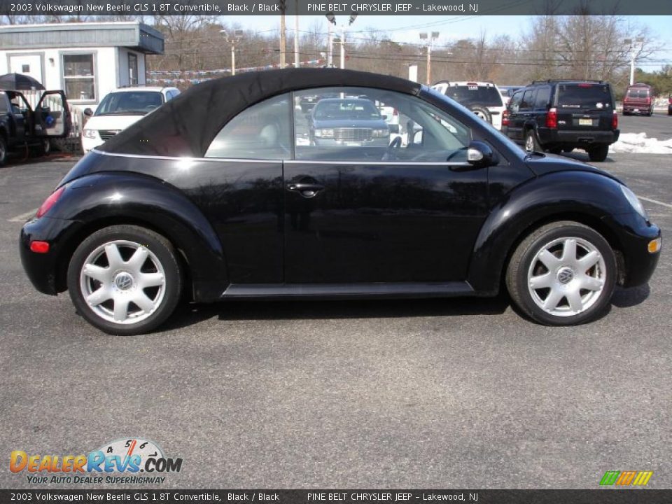 2003 Volkswagen New Beetle GLS 1.8T Convertible Black / Black Photo #7