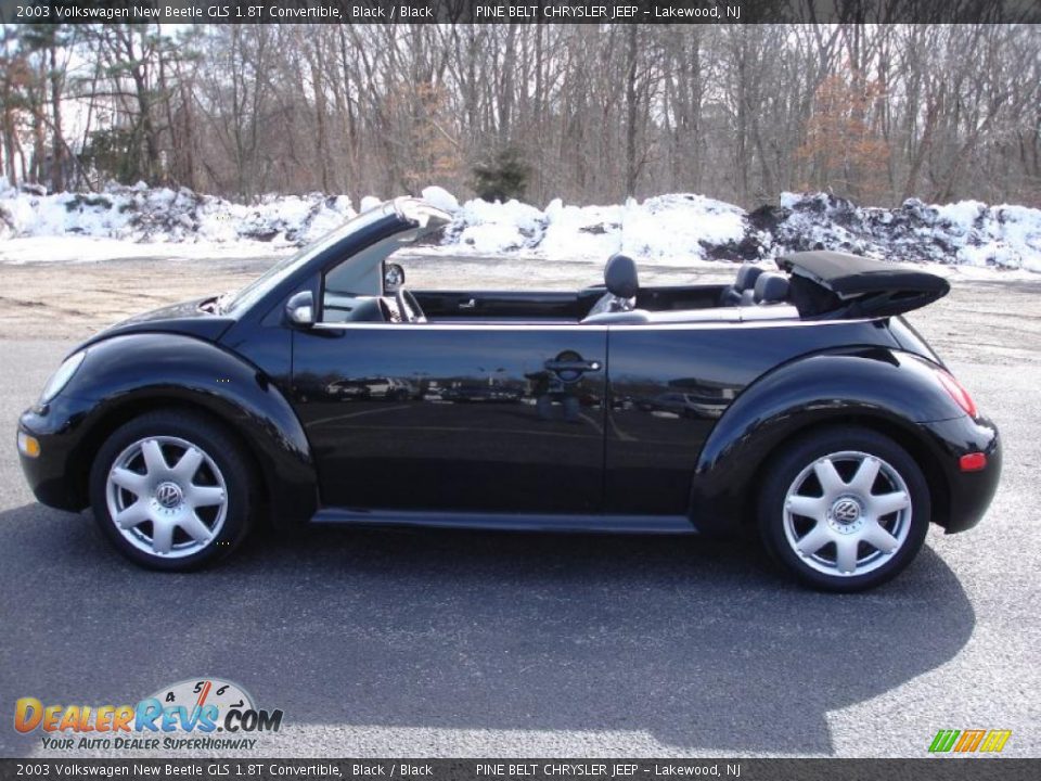 2003 Volkswagen New Beetle GLS 1.8T Convertible Black / Black Photo #9