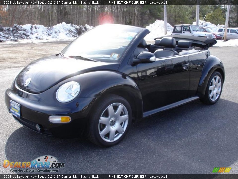 2003 Volkswagen New Beetle GLS 1.8T Convertible Black / Black Photo #10