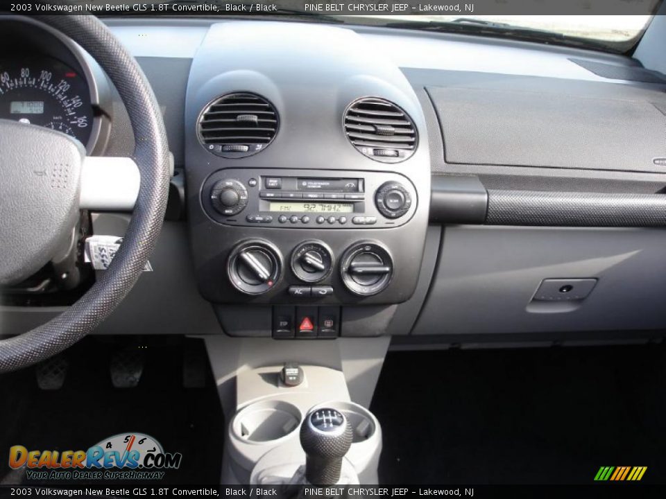 2003 Volkswagen New Beetle GLS 1.8T Convertible Black / Black Photo #15