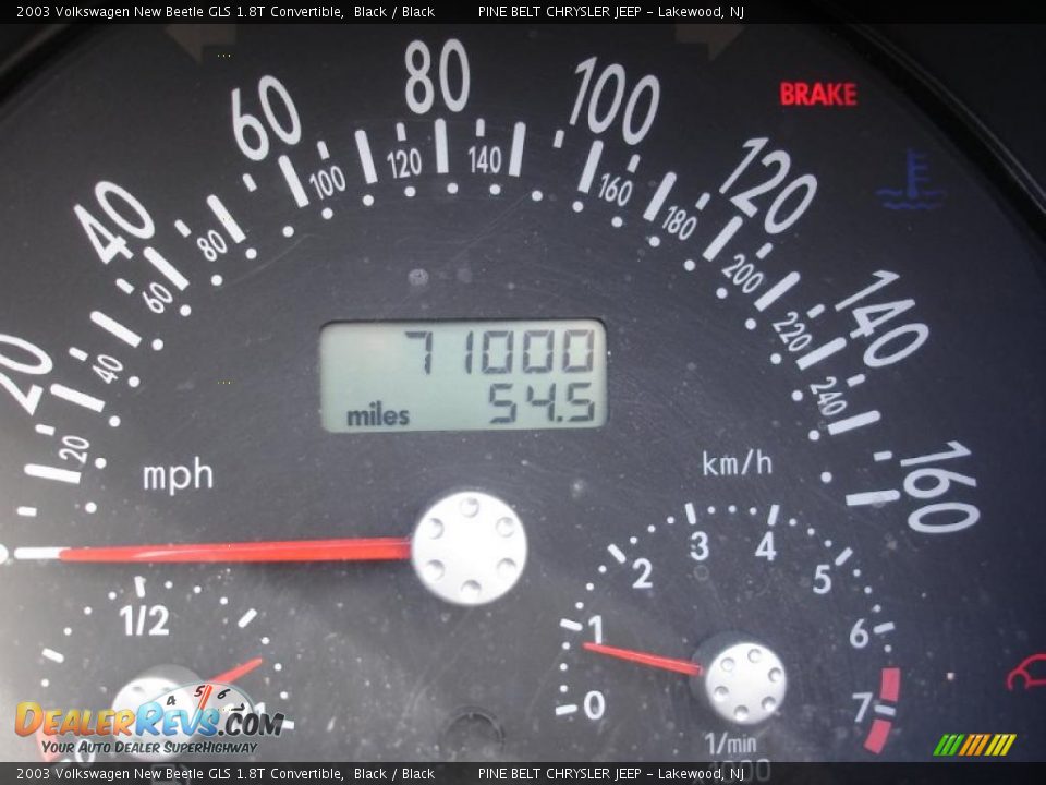 2003 Volkswagen New Beetle GLS 1.8T Convertible Black / Black Photo #18