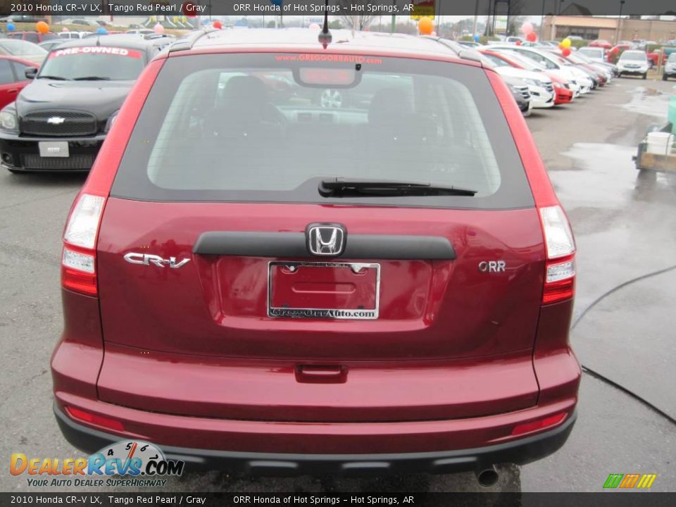 2010 Honda CR-V LX Tango Red Pearl / Gray Photo #4