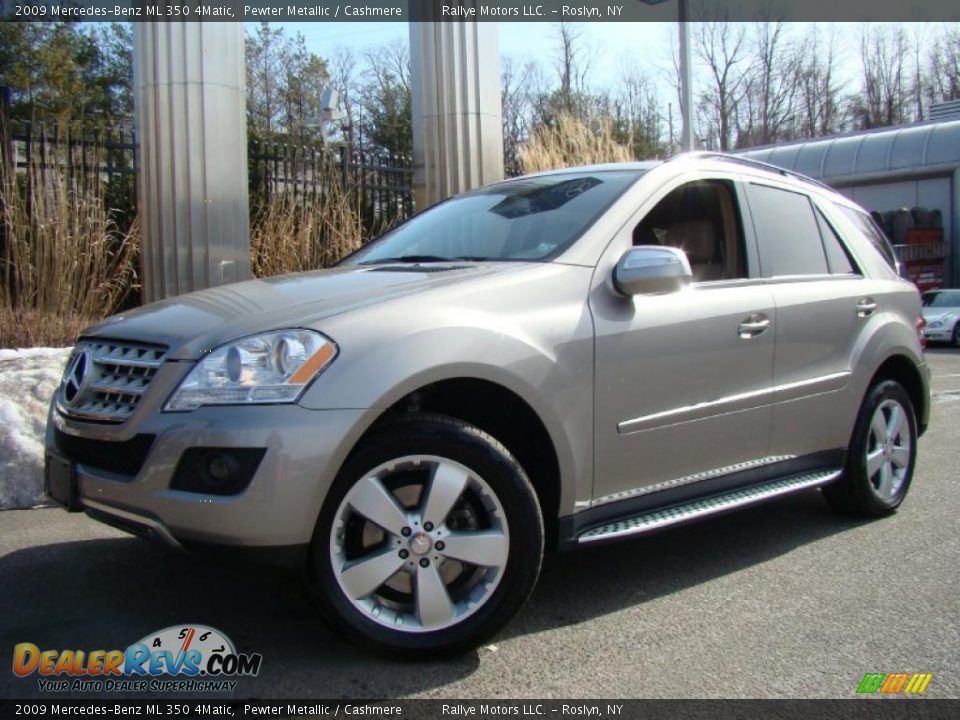 2009 Mercedes-Benz ML 350 4Matic Pewter Metallic / Cashmere Photo #1