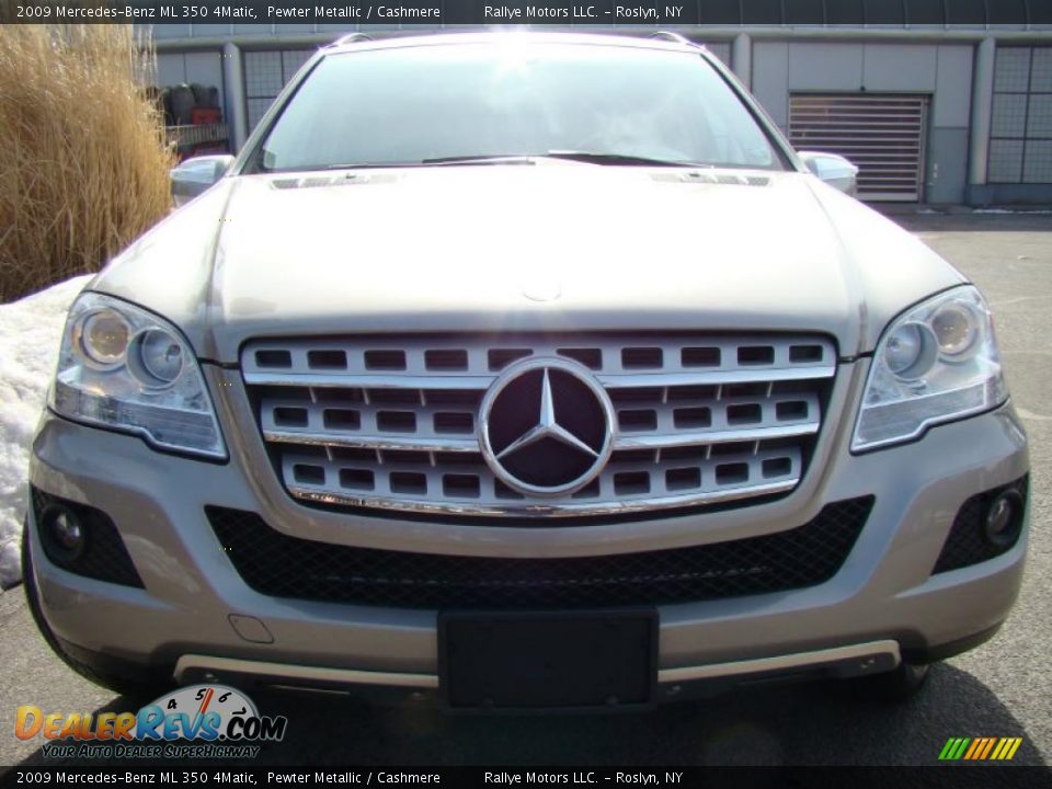 2009 Mercedes-Benz ML 350 4Matic Pewter Metallic / Cashmere Photo #2