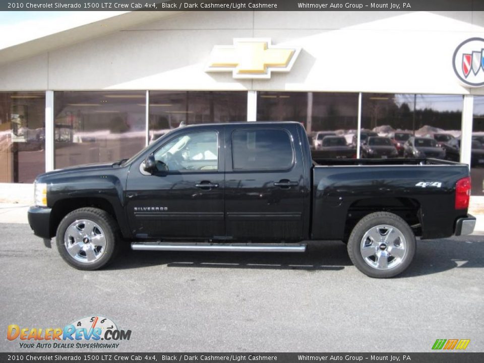 2010 Chevrolet Silverado 1500 LTZ Crew Cab 4x4 Black / Dark Cashmere/Light Cashmere Photo #1
