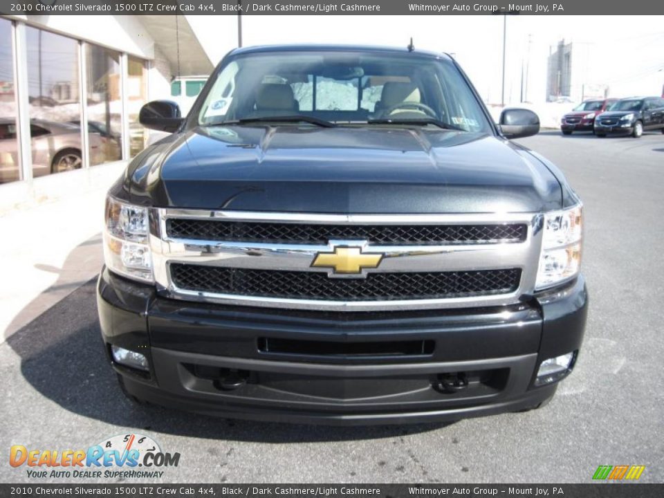 2010 Chevrolet Silverado 1500 LTZ Crew Cab 4x4 Black / Dark Cashmere/Light Cashmere Photo #2