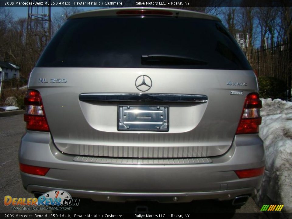 2009 Mercedes-Benz ML 350 4Matic Pewter Metallic / Cashmere Photo #5