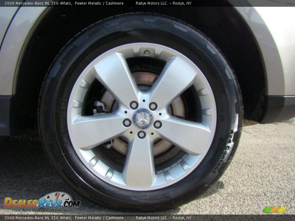 2009 Mercedes-Benz ML 350 4Matic Pewter Metallic / Cashmere Photo #6