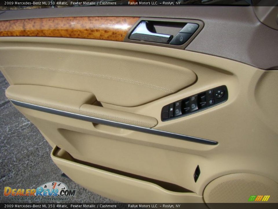 2009 Mercedes-Benz ML 350 4Matic Pewter Metallic / Cashmere Photo #7