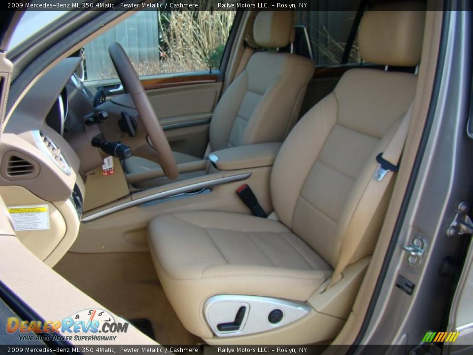 2009 Mercedes-Benz ML 350 4Matic Pewter Metallic / Cashmere Photo #8