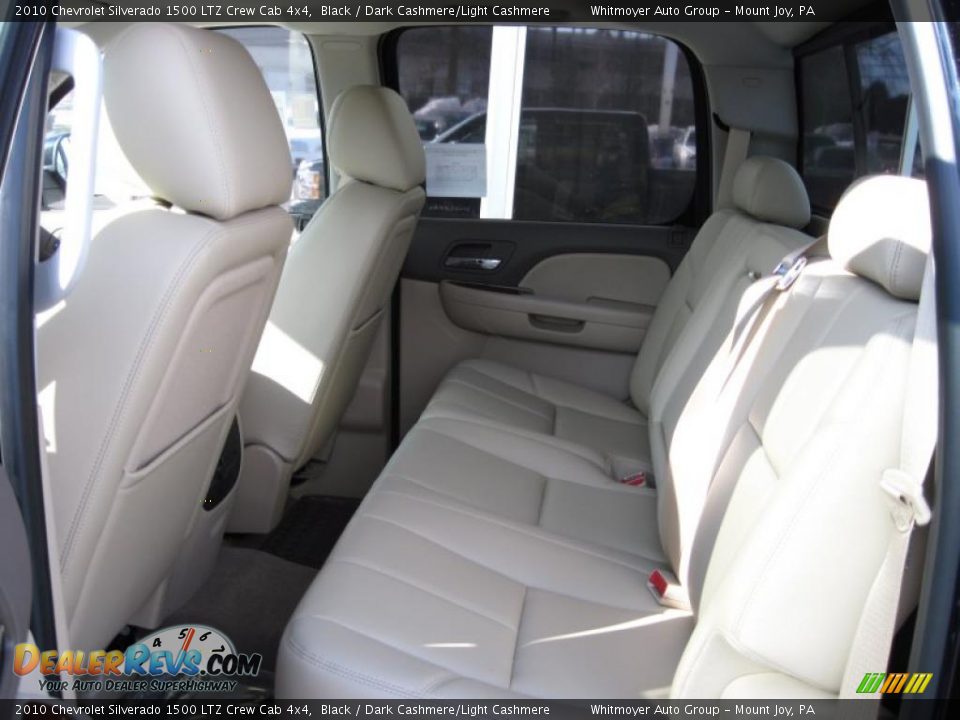 2010 Chevrolet Silverado 1500 LTZ Crew Cab 4x4 Black / Dark Cashmere/Light Cashmere Photo #6