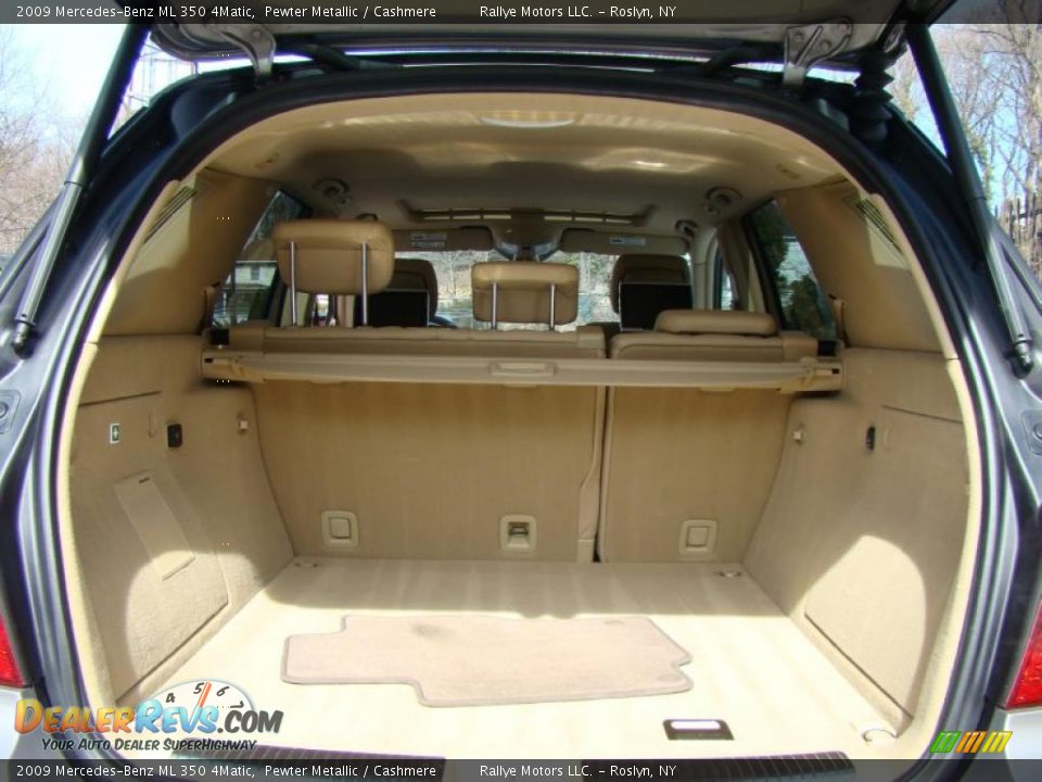 2009 Mercedes-Benz ML 350 4Matic Pewter Metallic / Cashmere Photo #14