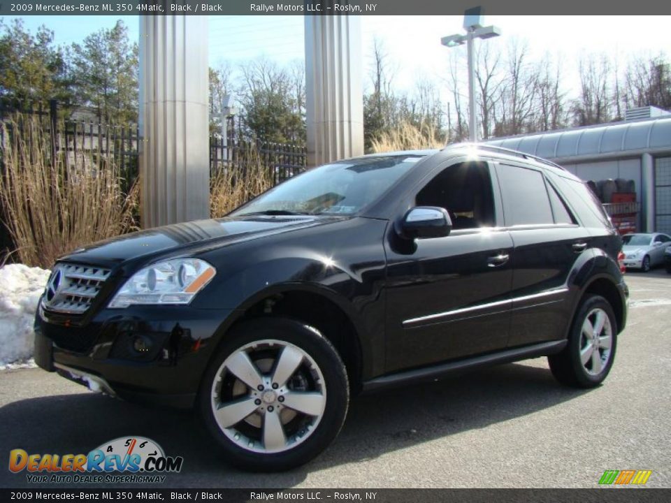 2009 Mercedes-Benz ML 350 4Matic Black / Black Photo #1