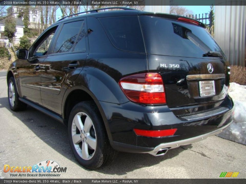 2009 Mercedes-Benz ML 350 4Matic Black / Black Photo #4