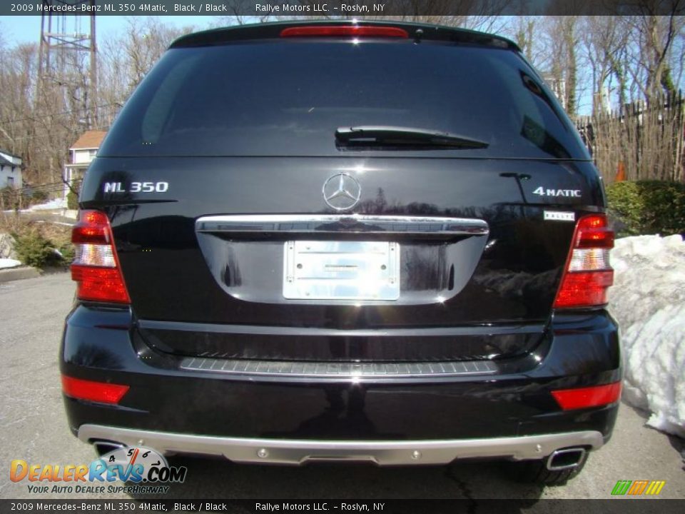 2009 Mercedes-Benz ML 350 4Matic Black / Black Photo #5