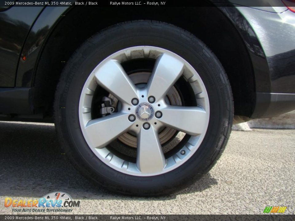 2009 Mercedes-Benz ML 350 4Matic Black / Black Photo #6