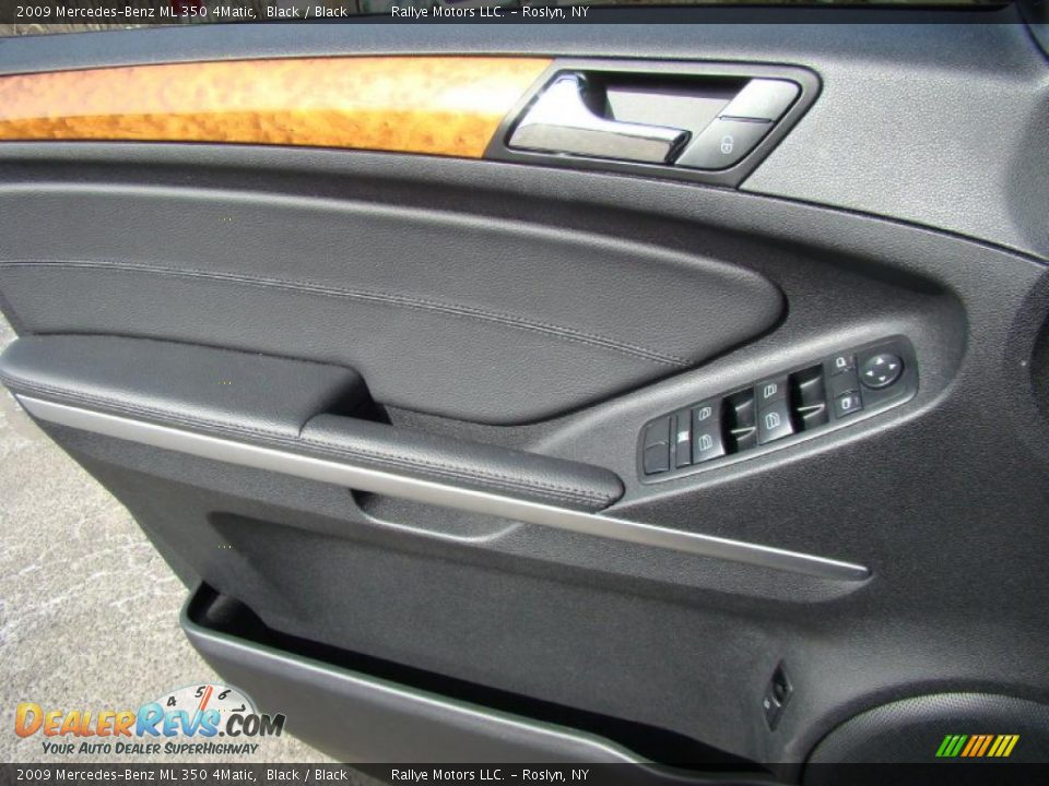 2009 Mercedes-Benz ML 350 4Matic Black / Black Photo #7