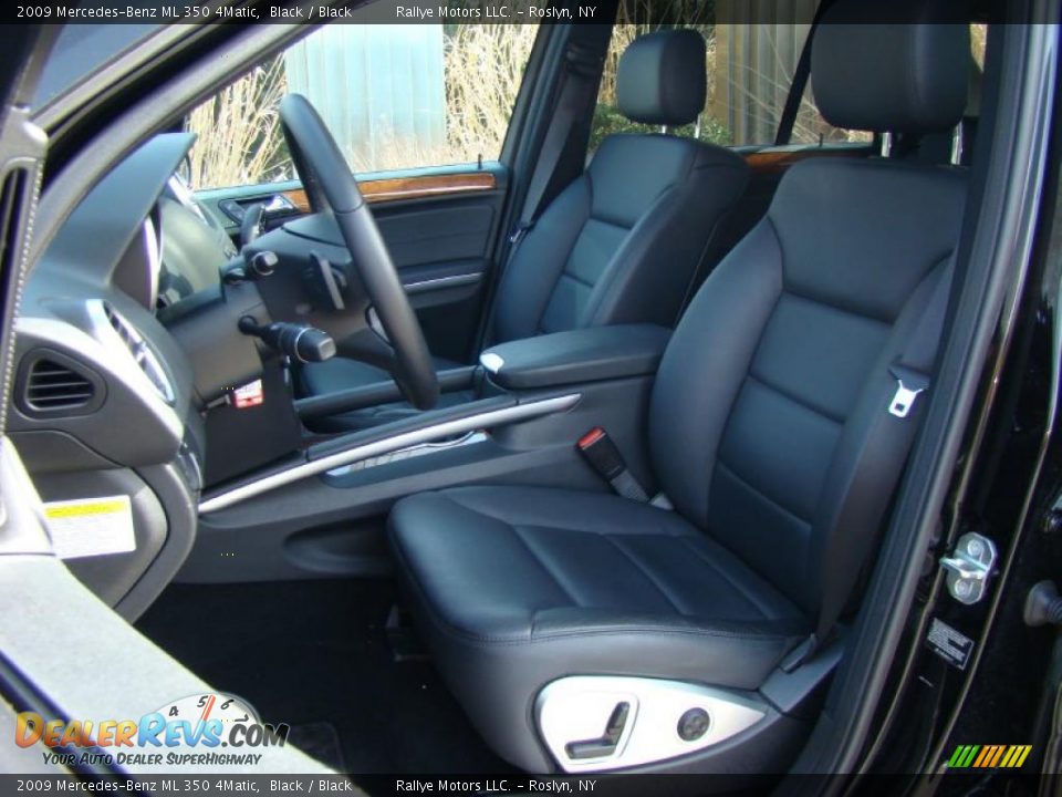 2009 Mercedes-Benz ML 350 4Matic Black / Black Photo #8