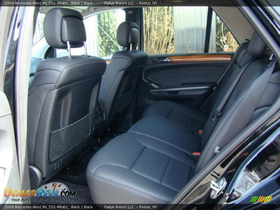 2009 Mercedes-Benz ML 350 4Matic Black / Black Photo #11