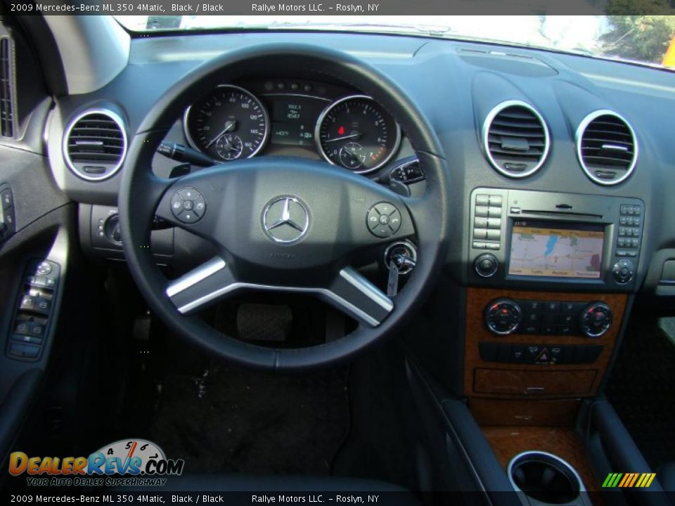 2009 Mercedes-Benz ML 350 4Matic Black / Black Photo #12
