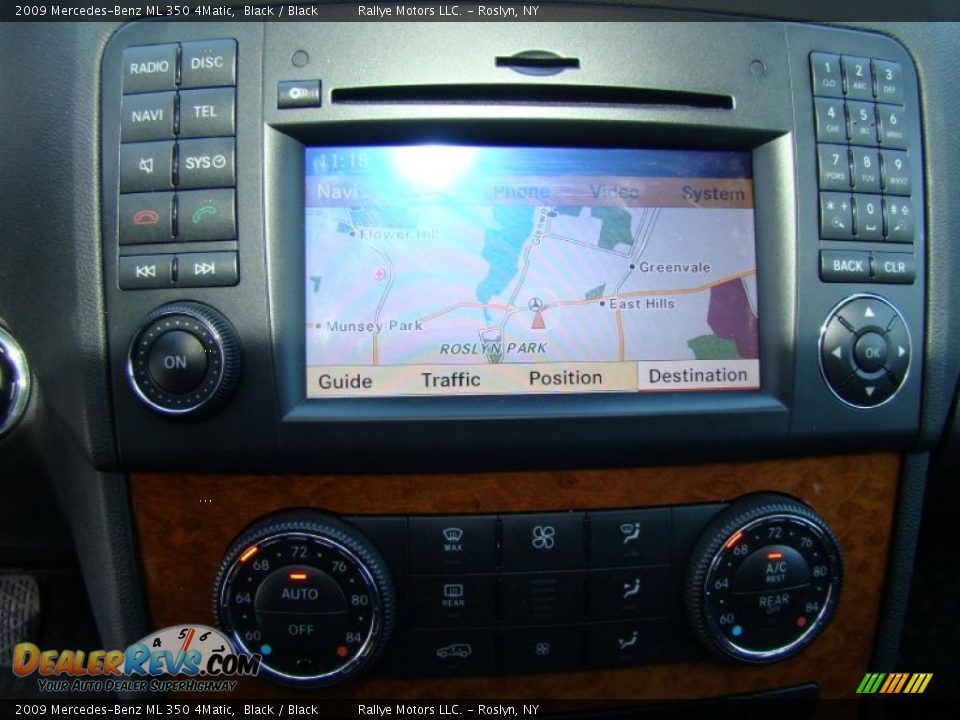 2009 Mercedes-Benz ML 350 4Matic Black / Black Photo #13