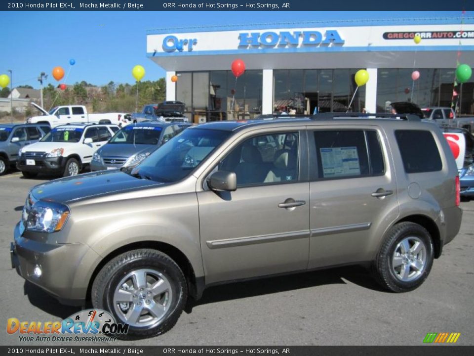 2010 Honda Pilot EX-L Mocha Metallic / Beige Photo #1