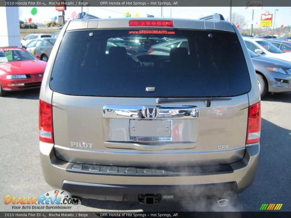 2010 Honda Pilot EX-L Mocha Metallic / Beige Photo #4