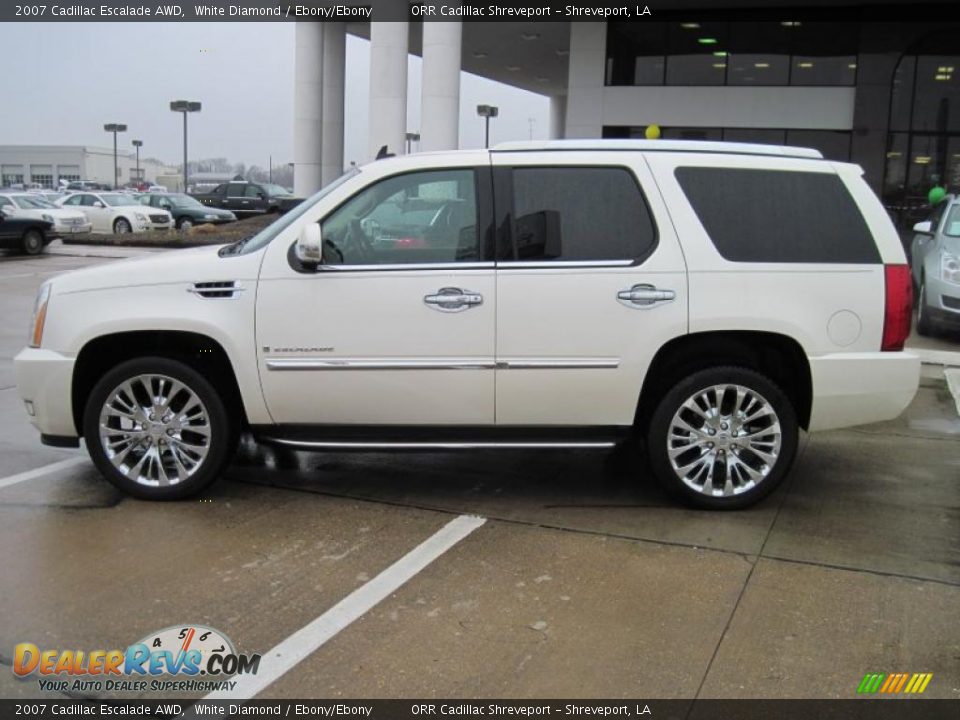 2007 Cadillac Escalade AWD White Diamond / Ebony/Ebony Photo #3