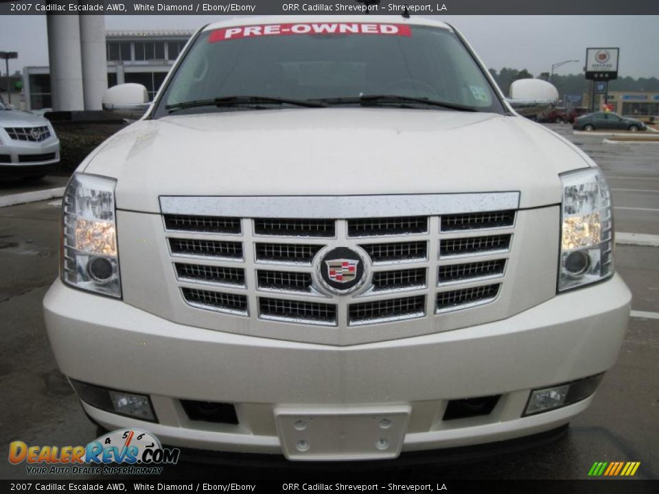 2007 Cadillac Escalade AWD White Diamond / Ebony/Ebony Photo #5