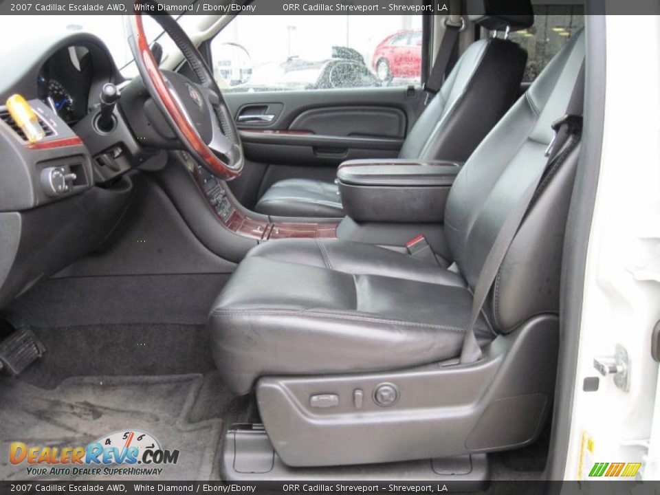 2007 Cadillac Escalade AWD White Diamond / Ebony/Ebony Photo #9