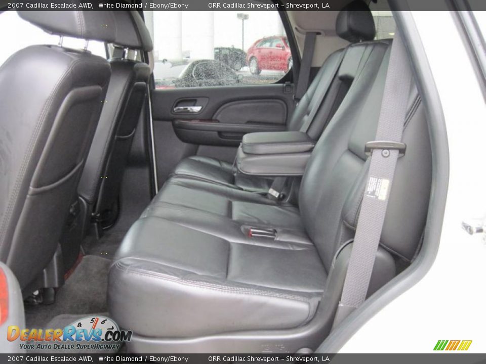 2007 Cadillac Escalade AWD White Diamond / Ebony/Ebony Photo #10