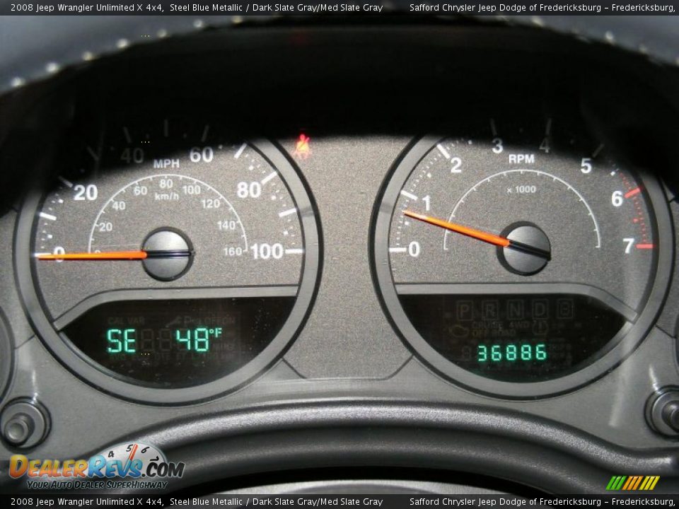 2008 Jeep Wrangler Unlimited X 4x4 Steel Blue Metallic / Dark Slate Gray/Med Slate Gray Photo #7