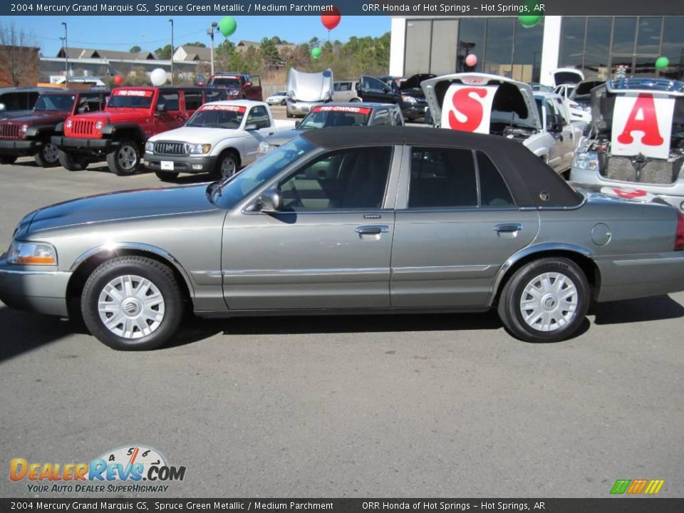 2004 Mercury Grand Marquis GS Spruce Green Metallic / Medium Parchment Photo #2