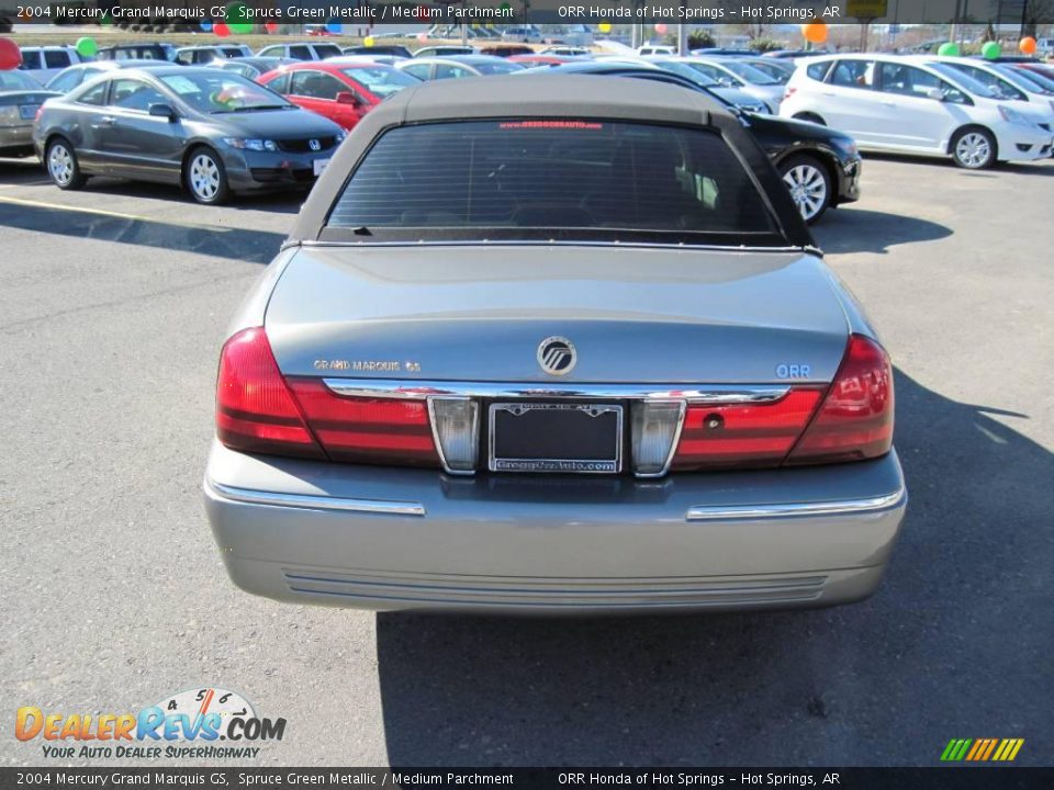2004 Mercury Grand Marquis GS Spruce Green Metallic / Medium Parchment Photo #4